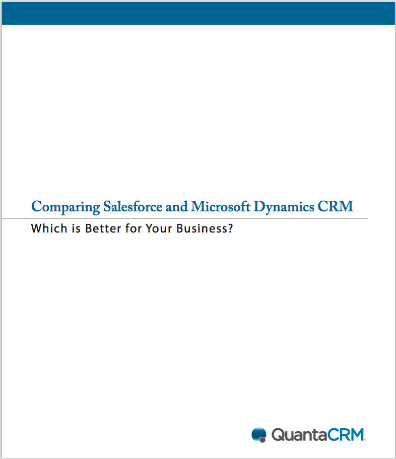 Salesforce and Microsoft Dynamics CRM Comparison