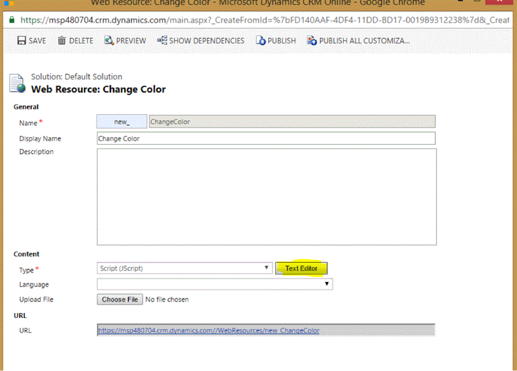Dynamics CRM Coloring Fields 2