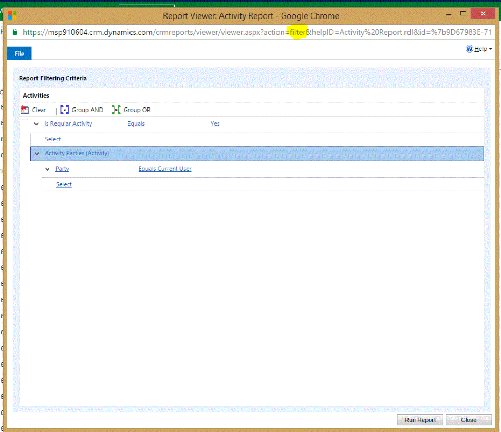 Show Report Dashboard Component Dynamics 365 2