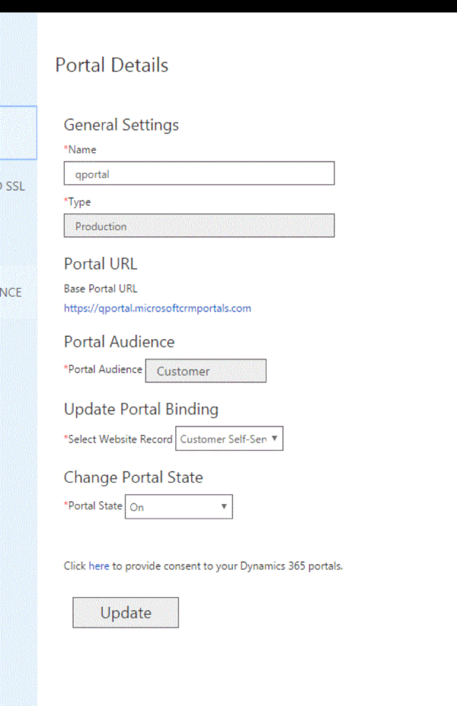 Portals Dynamics 365 3