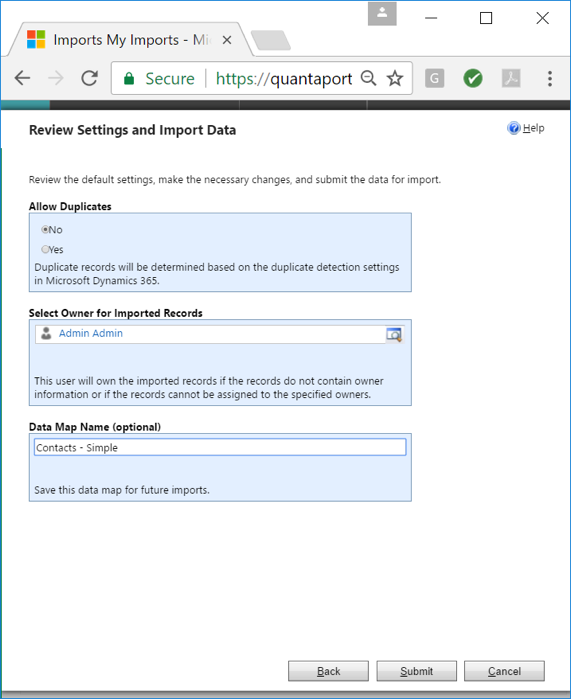 Microsoft Dynamics 365 Sales CRM Data Maps 3