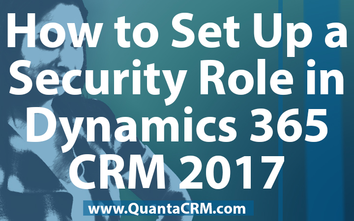 How to Set Up a Security Role in Microsoft Dynamics 365 CRM 2017
