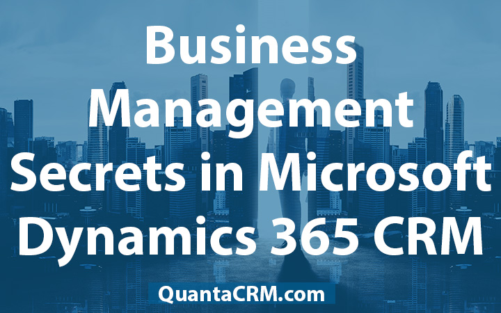 Business Management Secrets in Microsoft Dynamics 365 CRM