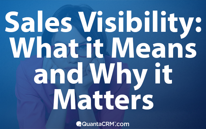 Sales Visibility Part I: What Sales Visibility Means for Your Sales Team