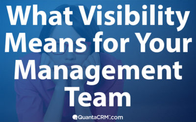 Sales Visibility Part II: What Sales Visibility Means for Managers