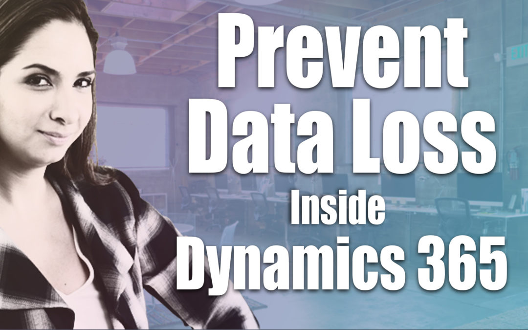 2 Quick Ways to Prevent Data Loss Inside Microsoft Dynamics 365 for Sales CRM