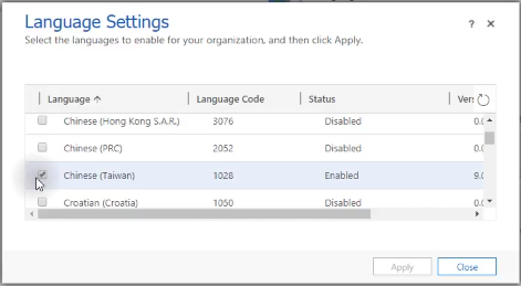 Language Settings Microsoft Dynamics 365 for Sales CRM