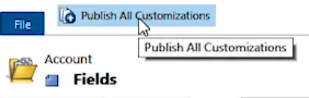 Publish All Customizations Microsoft Dynamics 365 for Sales CRM