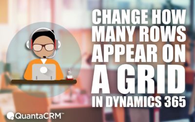 How to Change the Number of Rows on a Grid in Microsoft Dynamics 365 for Sales CRM